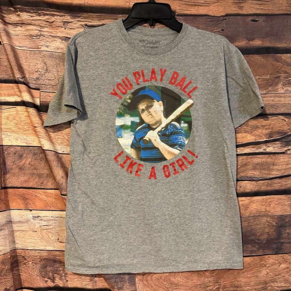 The Sandlot T-Shirt M You Play Ball Like A Girl Ham Porter Movie Quote SS Tee